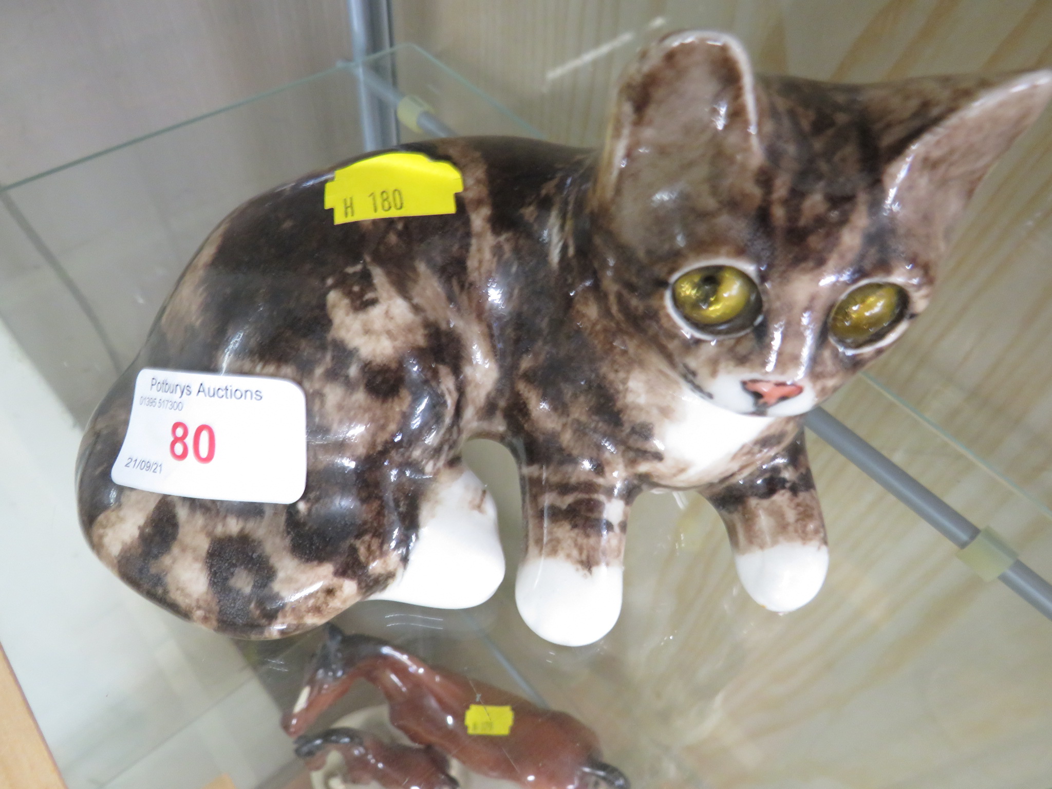 WINSTANLEY SIZE 2 CERAMIC FIGURE OF A KITTEN