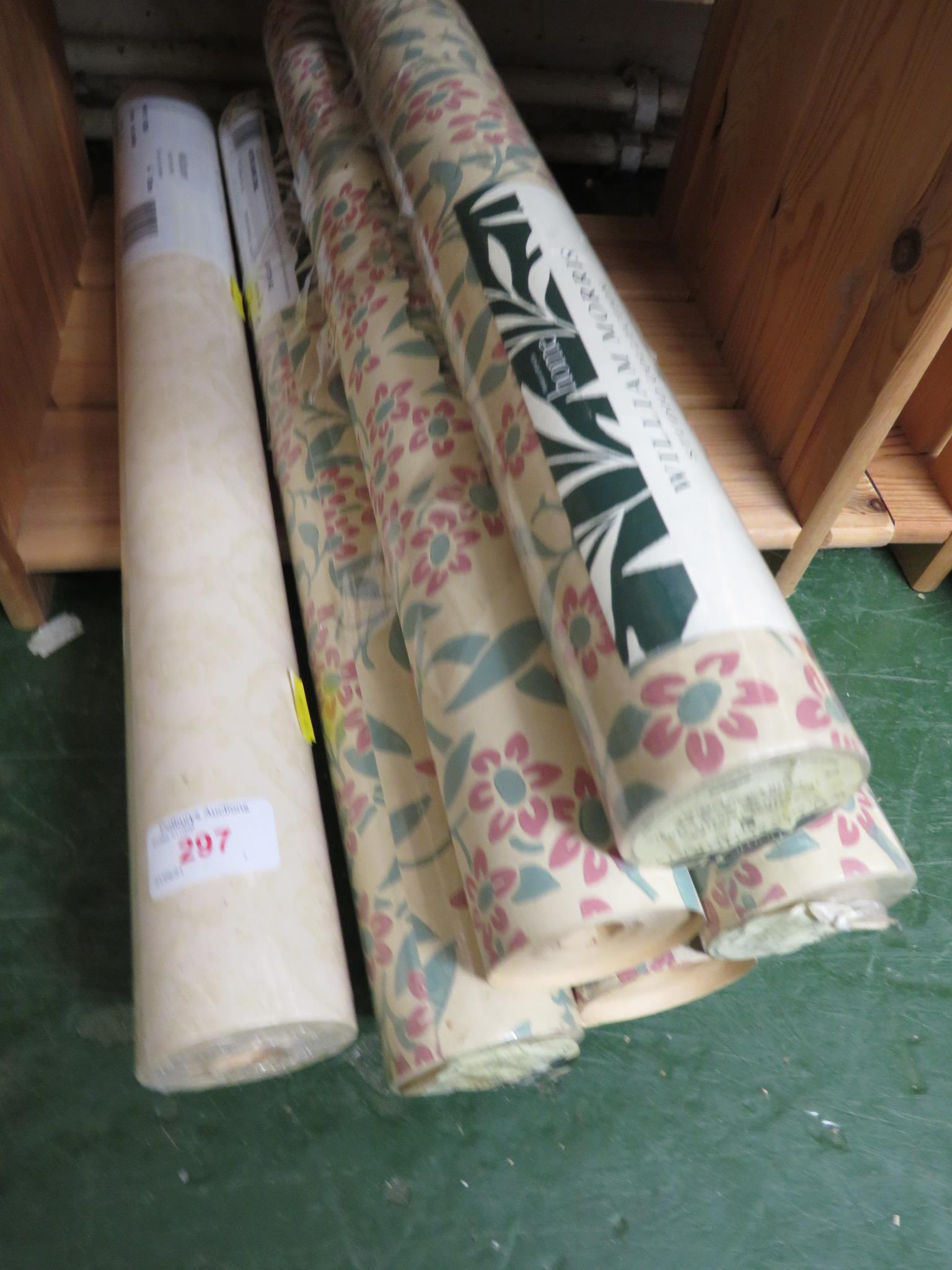 SIX ROLLS OF WALLPAPER. *