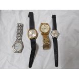 PULSAR GENTS WRISTWATCH , SEKONDA WRISTWATCH , TIMEX WRISTWATCH AND A MONTINE WRISTWATCH.