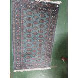 GREEN GROUND PATTERN FLOOR RUG (155 X 94 CM)