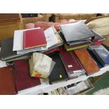 LARGE SELECTION OF FIRST DAY COVERS, STAMPED ENVELOPES ETC (CONTENTS OF MULTIPLE BINDERS AND