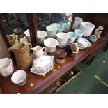 SELECTION OF CHINA PLANTERS , JUGS AND OTHER HOUSEHOLD CHINA. *