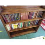 OAK FOUR TIER OPEN BOOK CASE.