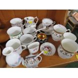 SMALL SELECTION OF DECORATIVE CHINA INCLUDING TEA WARE.
