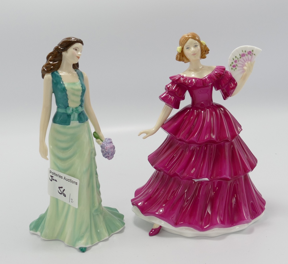 Royal Doulton Pretty Ladies figures: Jennifer & Loving Thoughts(2)