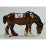 Beswick grazing shire horse: 1050