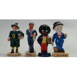 Four Royal Doulton advertising classics figures: Includes creamy knut, golly,