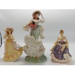 Regency Fine Arts Resin Figure First Fall: together with 2 similar Leonardo Collection figures(3)