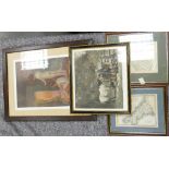 Large Paul Peel Framed Print: The Fire Worshipper's together with maps 7 country theme item (4)
