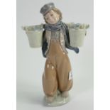 Lladro Nao Large Figure of a Boy with Buckets: