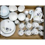 A collection of floral decorated Windsor tea ware: (37 pieces)