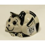 Lorna Bailey figure of a cat: Old Elgrave backstamp