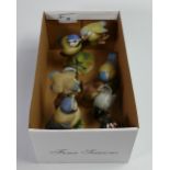 A collection of Beswick & Aynsley Pottery Birds(7)