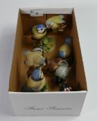 A collection of Beswick & Aynsley Pottery Birds(7)