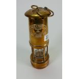 E Thomas Cambrian Brass Miner / Safety Lamp: