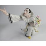 Goebel porcelain figure Masquerade Pierrot: height 16cm in original box.