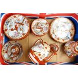 A collection of Japanese egg shell china Tea/dinner ware: