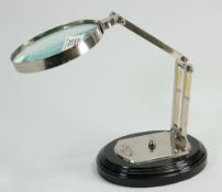 Large Watts & Sons Desktop Magnifying Glass on Stand: