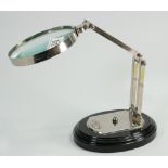 Large Watts & Sons Desktop Magnifying Glass on Stand: