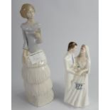 Royal Doulton figure group Wedding Vows HN2750 and Marco porcelain Spanish figure of a lady: (2)