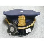 American metropolitan police lieutenants cap: together with Birmingham city police department