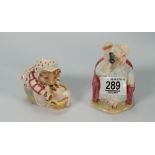 Beswick Beatrix Potter figures Little Pig Robinson Spying BP3B and Mrs Tiggywinkle washing BP9: (2)