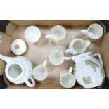 A collection of Laura Ashley summer fruits tea ware: together with similar water jug