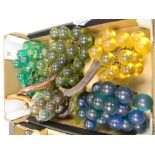 Mid Century Resin Hanging Grapes Ornaments: