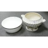 Large Copeland Spode Wicker Lane Patterned Centre Piece: together with Duchess Warwick patterned