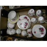 Regency & Similar Floral Decorated Tea Ware: