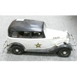 Jim Beam Kentucky straight bourbon whisky decanter: in the form of an American police car 1930's.