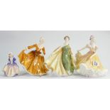 Royal doulton Lady Figures to include:Ninette, Alexandra,