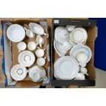 A large collection of Continental & Royal Victoria Tea & Dinner Ware:(2 trays)