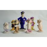 Beswick figures from Top Cat Collection: Beswick Top Cat Figures to include Officer Dibble with