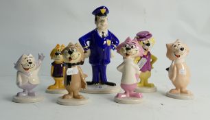 Beswick figures from Top Cat Collection: Beswick Top Cat Figures to include Officer Dibble with