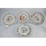 Royal Doulton set of 4 Snowman plates (4):