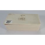 Wedgwood rectangular desk commemorative box & cover by Keith Murray,