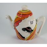 Lorna Bailey limited edition Art Deco Lady Tea Pot : with certificate, height 23cm.