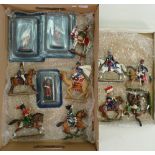 12 x Del Prado military figures mainly mounted: Some in original packaging.
