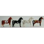 John Beswick Welsh mountain ponies: in grey, black, chestnut and brown.