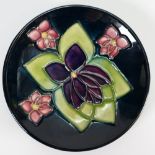 Moorcroft Violet patterned Coaster: diameter 12cm,