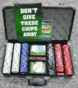 Cased Poker Chip Set: