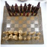 Large Resin Chess Set: with medieval theme