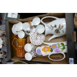 A mixed collection of items to include: floral tea ware,