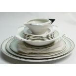 A large collection of Shelley in the Eve shape 12291 design decorated dinner ware: To include