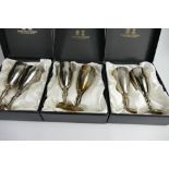 Three Sets of Arthur Price England Sliver Plated Goblets(3)