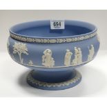 Wedgwood jasperware footed bowl: height 15cm
