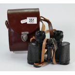 CArl Zeiss Jena binoculars: 8 x 30w,