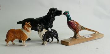 Beswick Items to include: Pheasant 1774, Sheep dog 1854,
