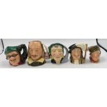 Royal Doulton Large Character Jugs: The Fortune Teller, Shakespeare D6938, Athos D6439,